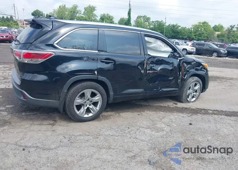2015 Toyota Highlander Limited V6 из США, поврежденный, VIN 5TDDKRFH3FS081529